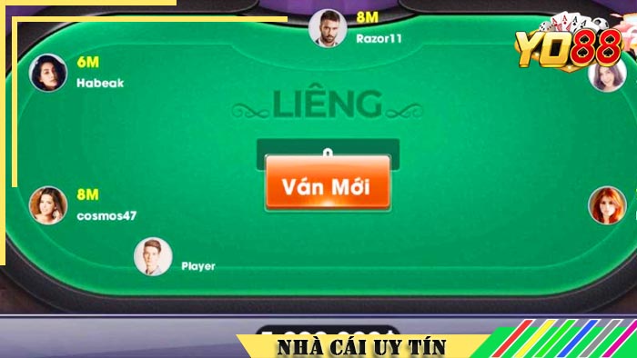 Bài Liêng hiện đang là thể loại game bài hot nhất tại Yo88