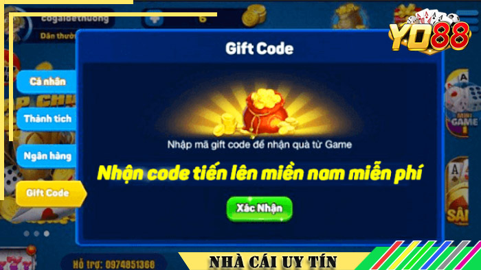 Hướng dẫn nhập mã code Tiến Lên Miền Nam để nhận thưởng